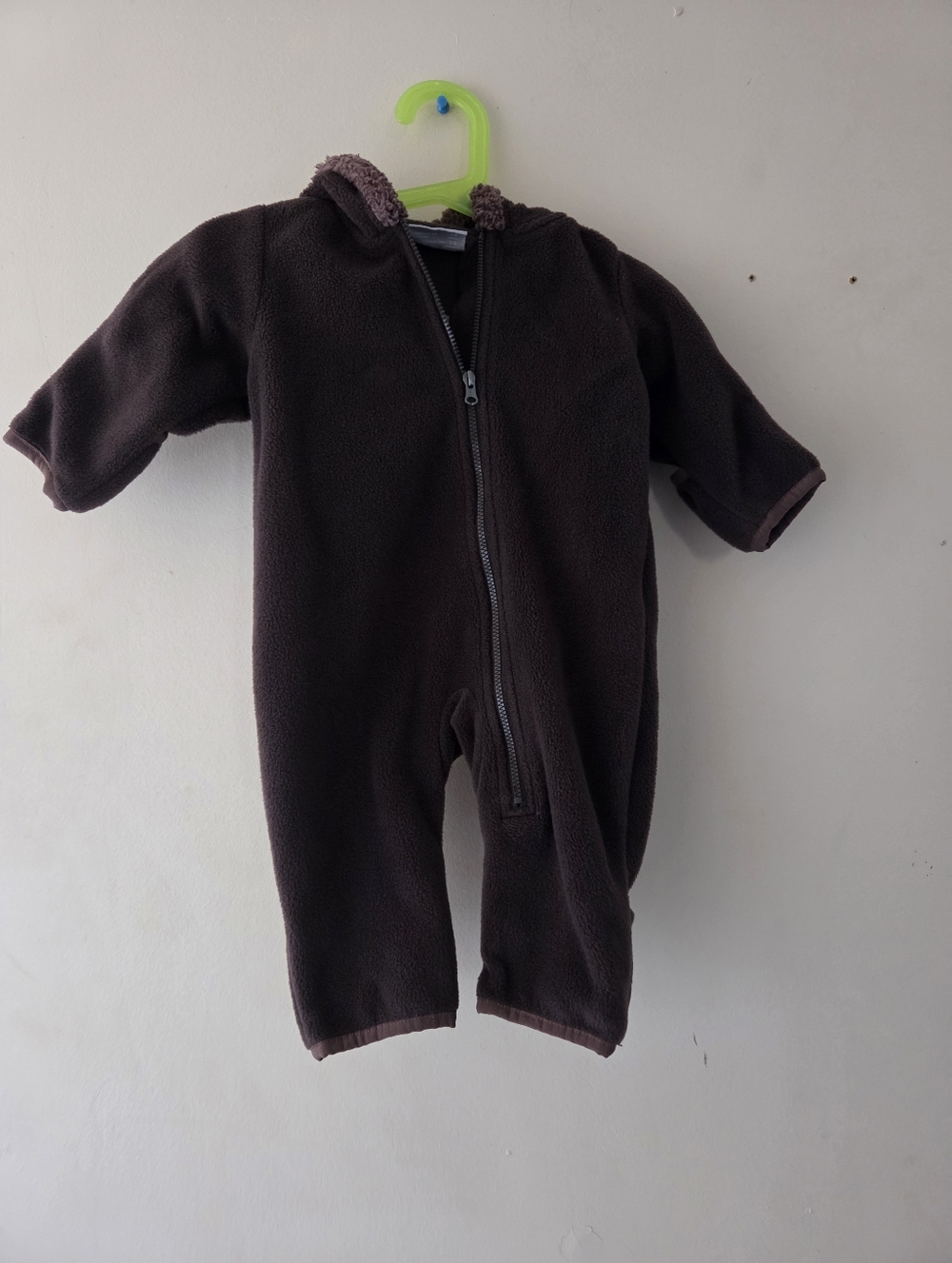 Columbia Brown Fleece Bunting Suit